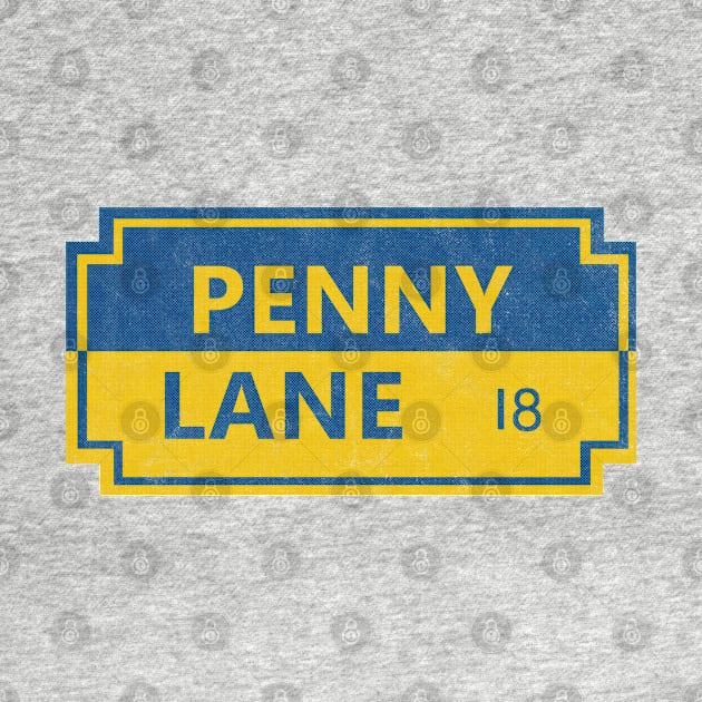 Vintage Effect Penny Lane by Giddy Grafix